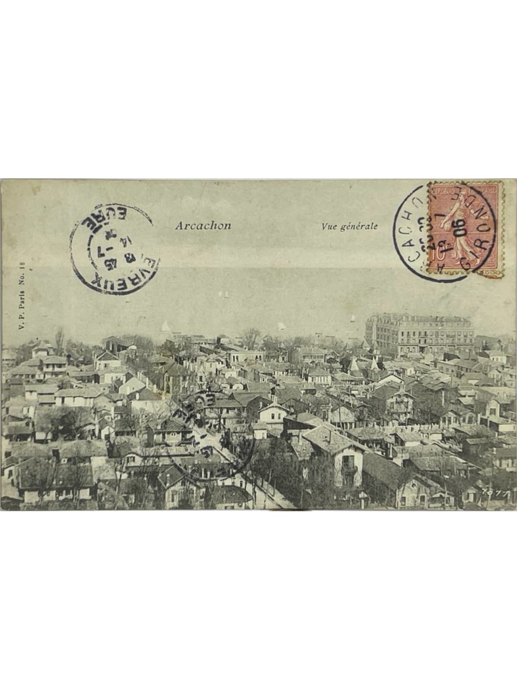 Recto de la carte postale