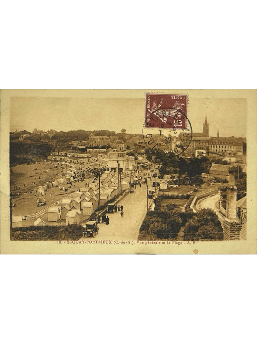 Recto de la carte postale