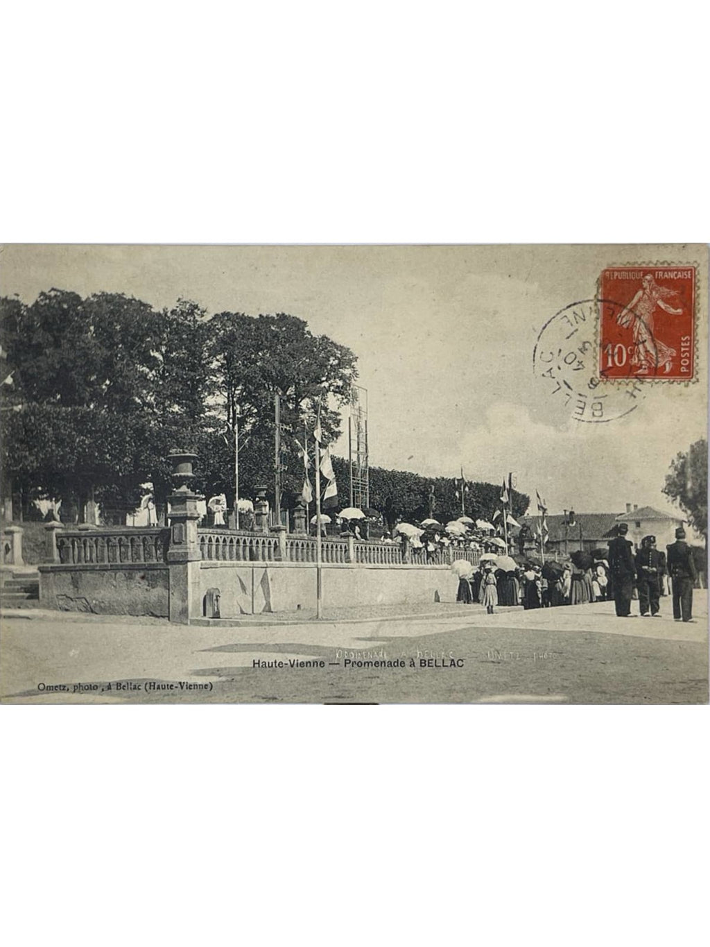 Recto de la carte postale