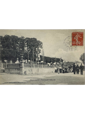 Bellac (Haute-Vienne) – La promenade animée – CPA Ometz