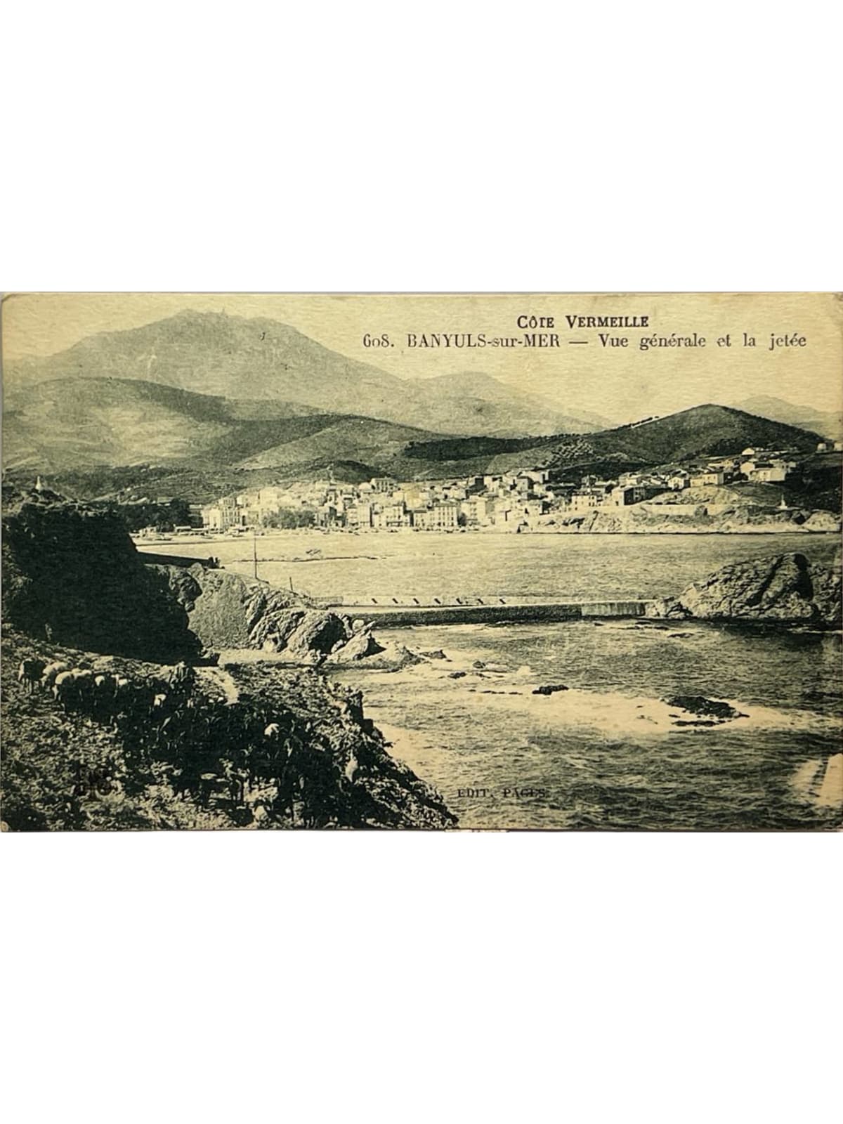 Recto de la carte postale