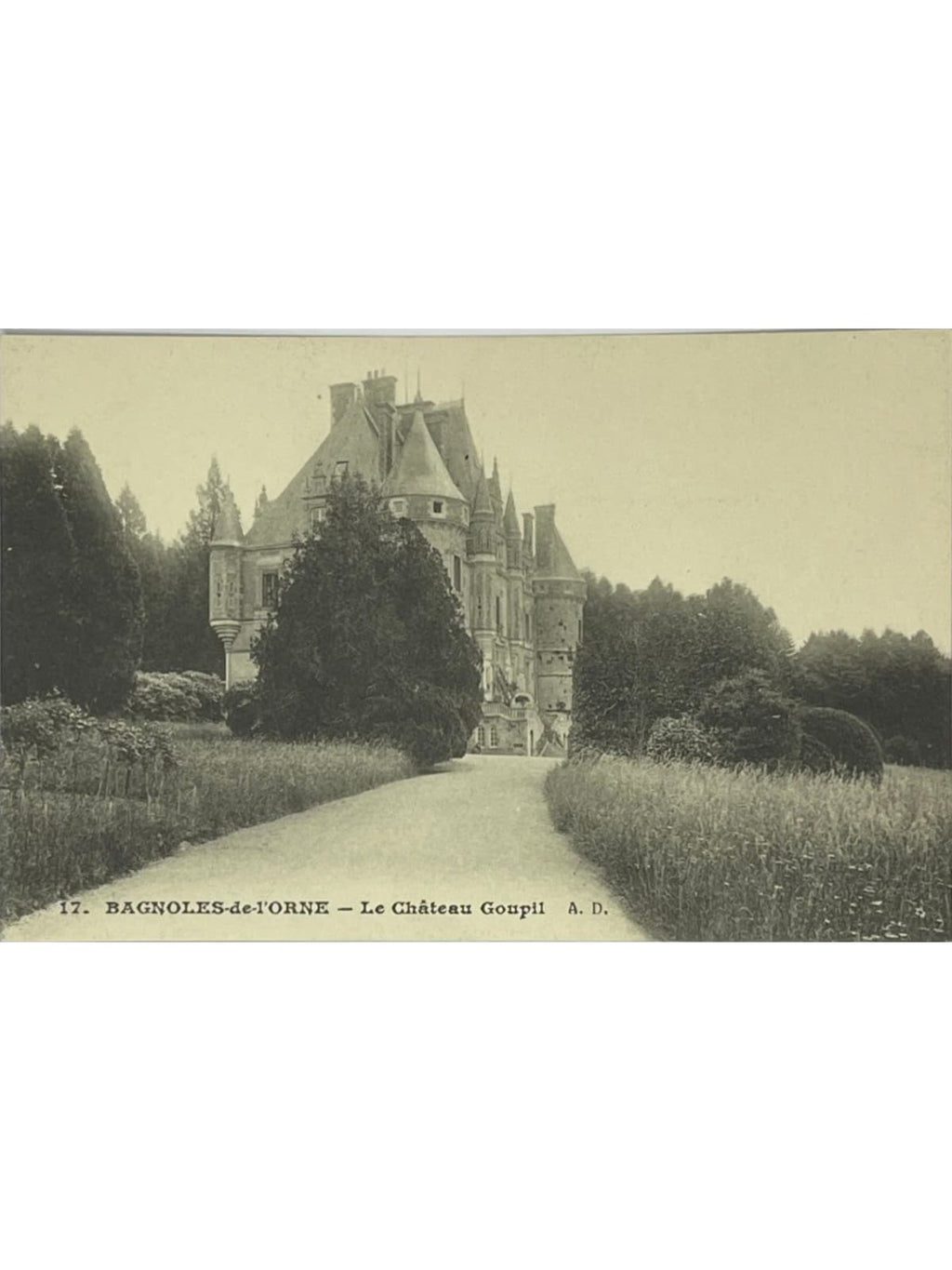 Recto de la carte postale