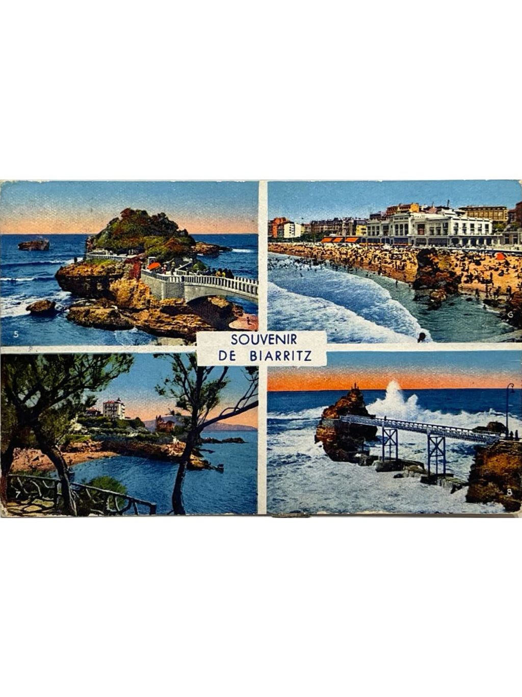 Recto de la carte postale