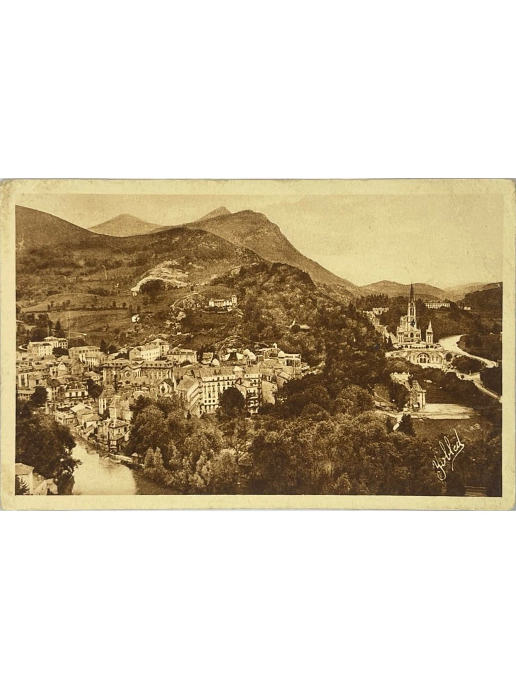Recto de la carte postale
