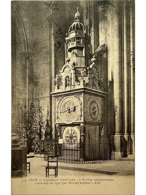 Lyon – Cathédrale Saint-Jean et horloge astronomique – CPA n° 359 E.R.