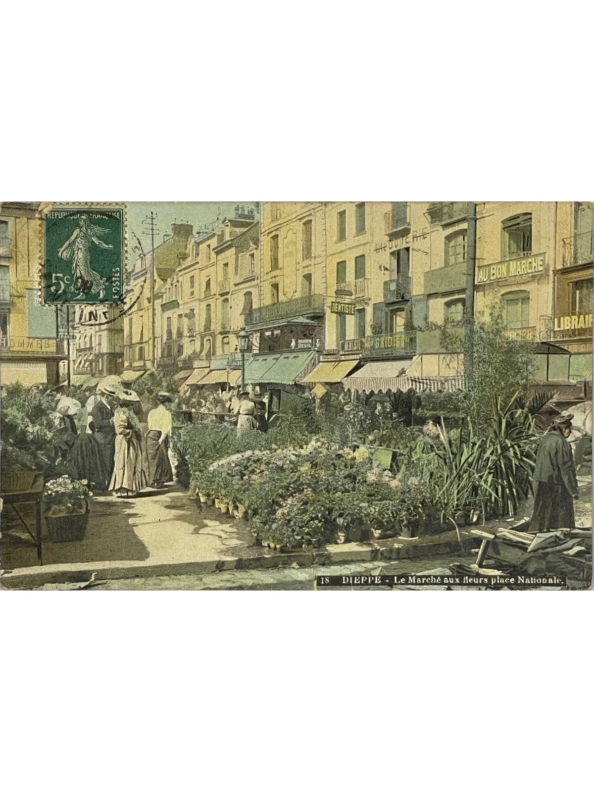 Recto de la carte postale