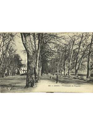 Annecy – Promenade du Pâquier – CPA Pittier n° 420, 1904