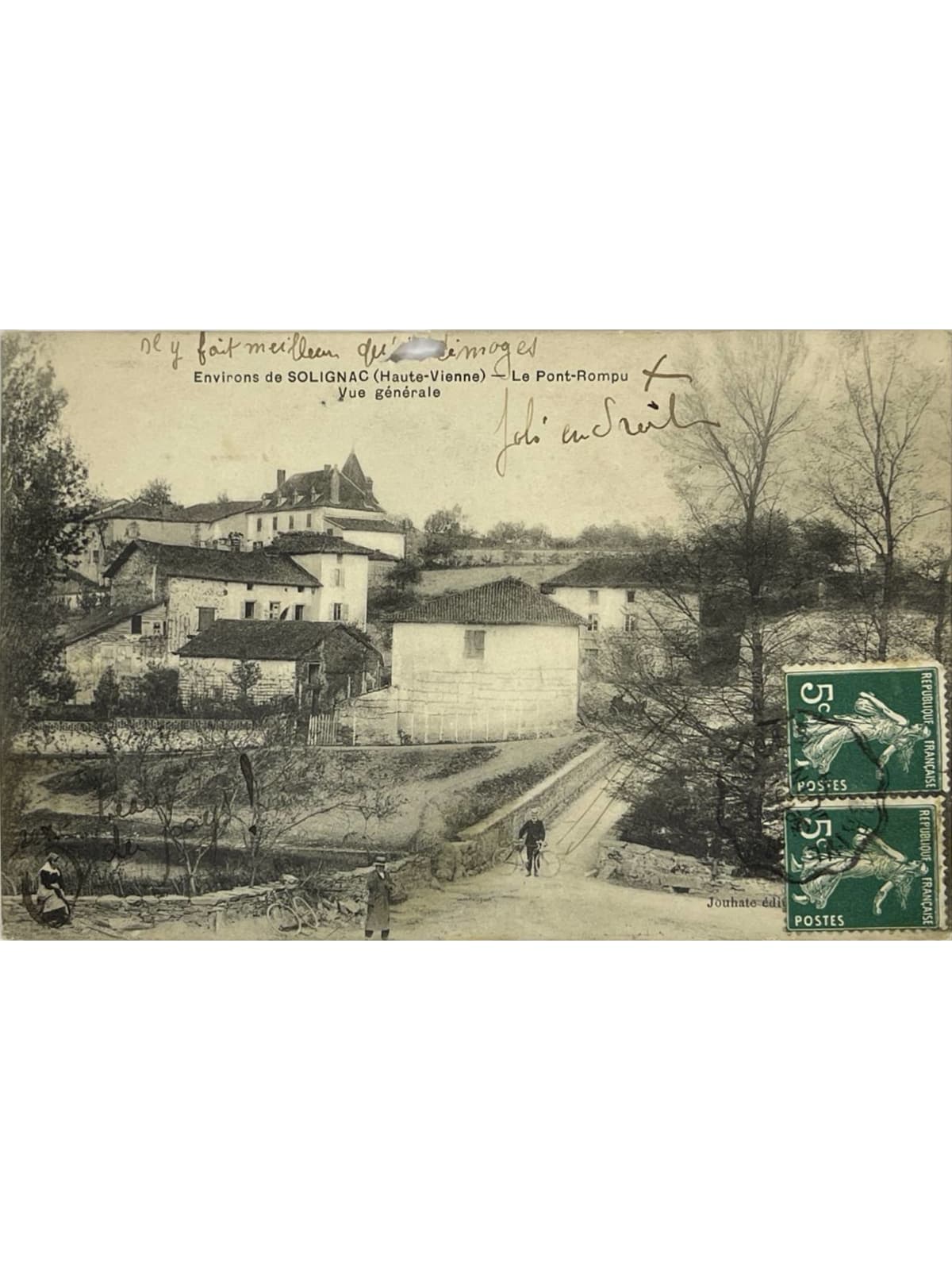 Recto de la carte postale