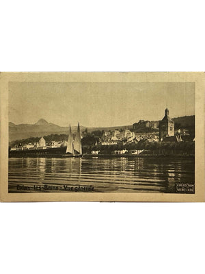 Carte postale – Évian-les-Bains – Vue générale depuis le lac Léman – Collection Source Cachat