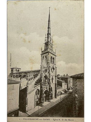 Villefranche-sur-Saône – Église Notre-Dame-des-Marais – CPA ancienne n° 3