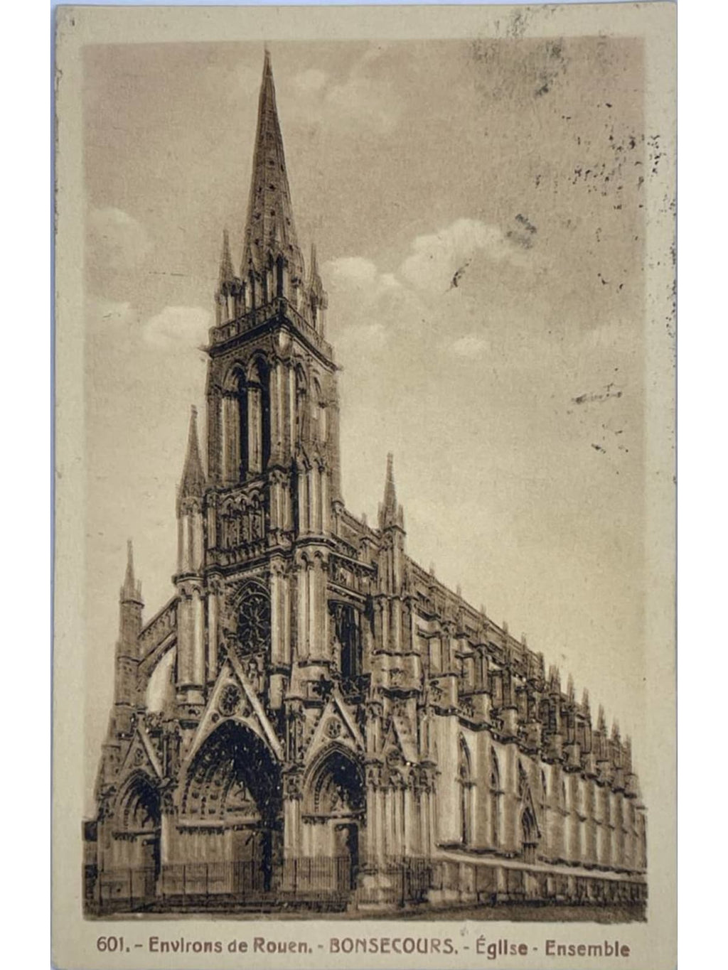Recto de la carte postale