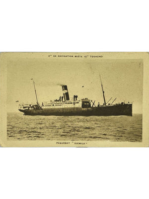 Paquebot Djemilah – Compagnie de Navigation Mixte, Cie Touache – CPA