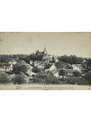 Châteaurenard (Loiret) – Église, ruines et route de Chuelles – CPA n° 1231