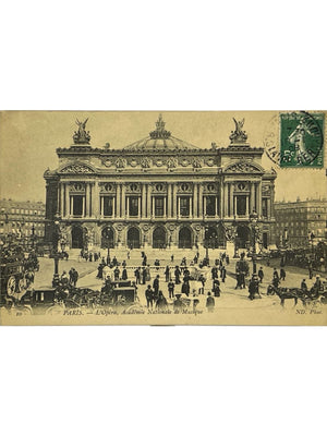 Paris – L'Opéra, Académie nationale de musique – CPA animée, 1908