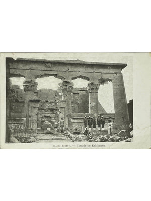 Haute-Égypte – Temple de Kalabcheh (Kalabsha), vue animée – CPA ancienne