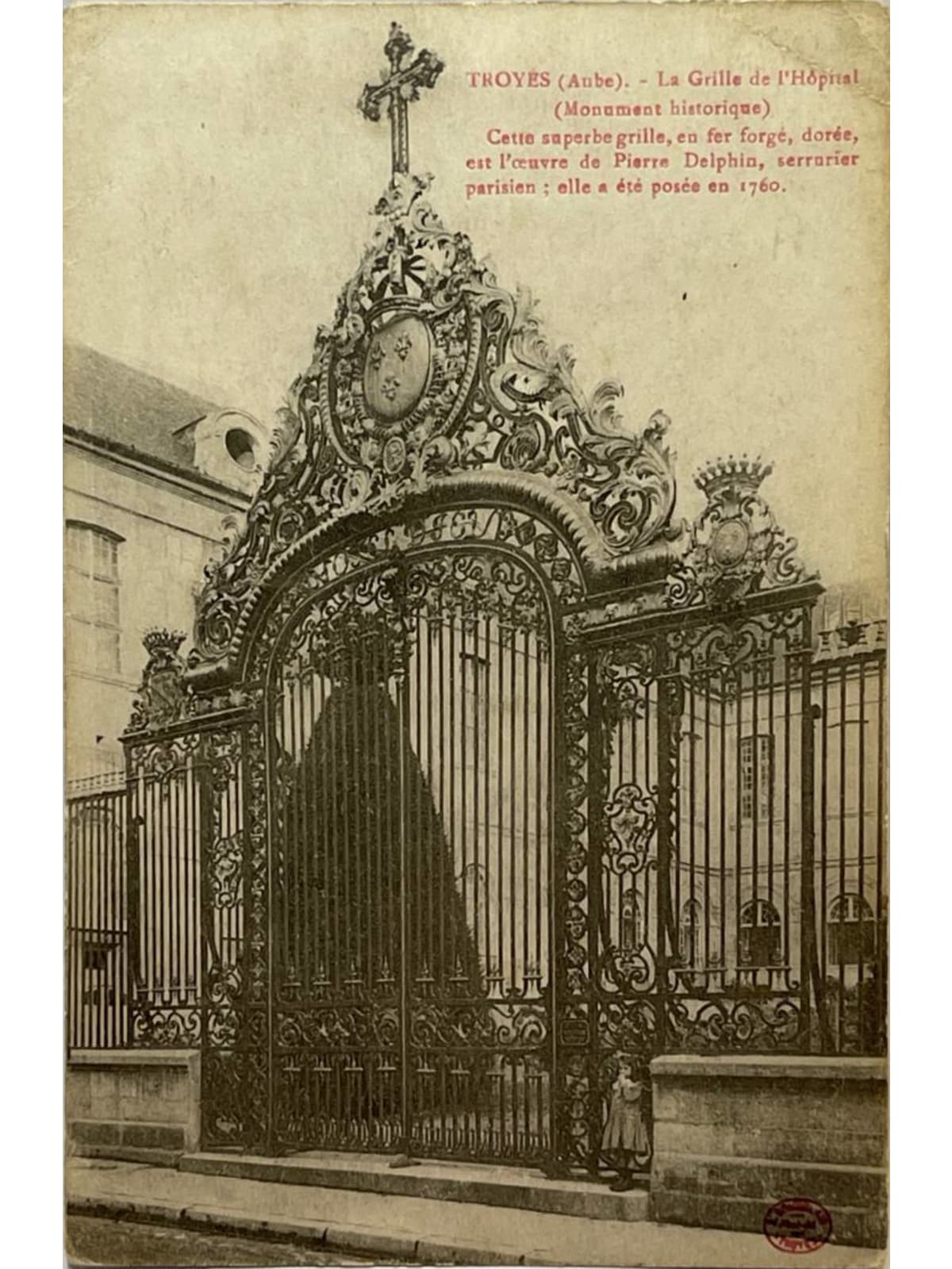 Recto de la carte postale