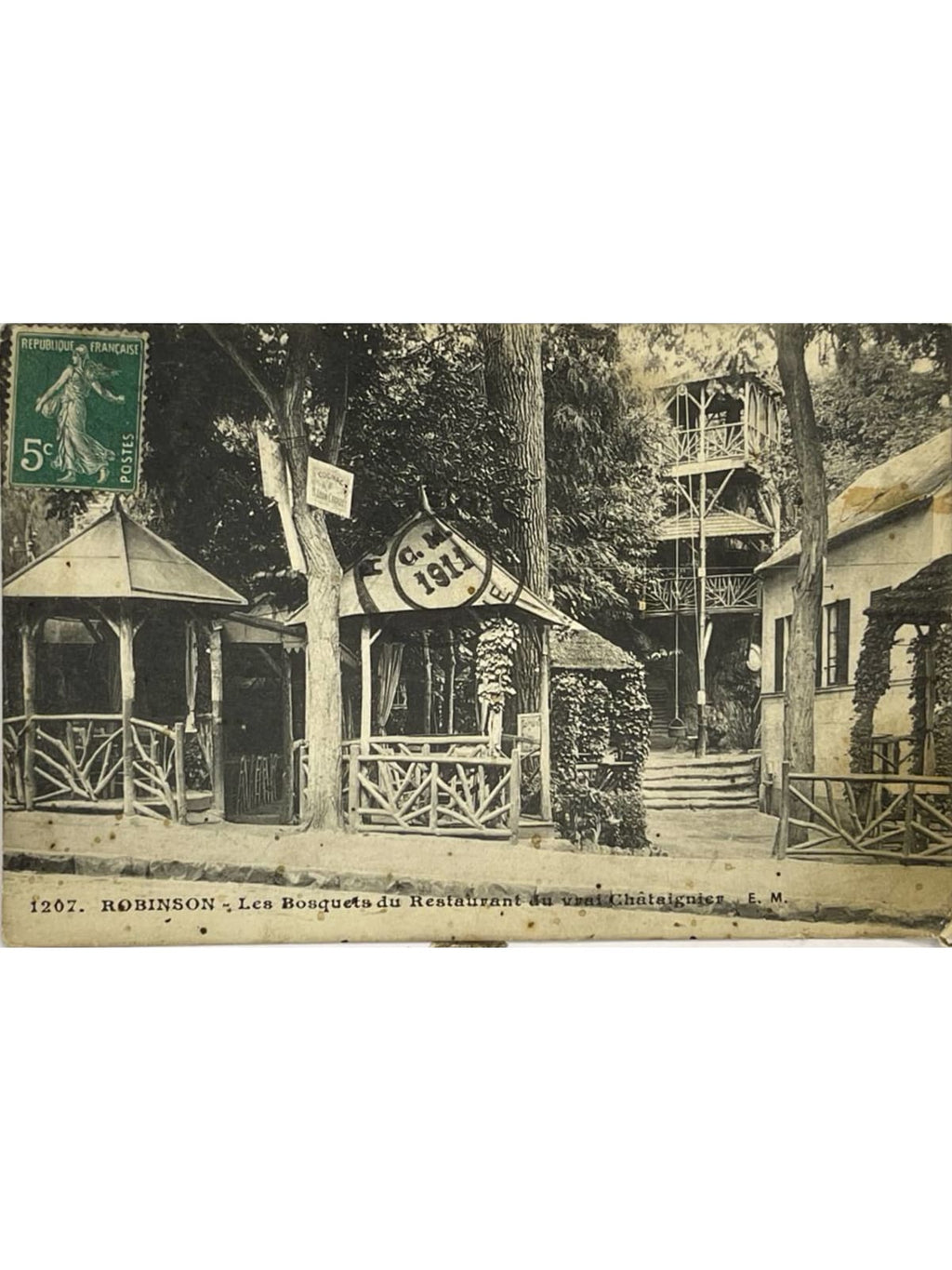 Recto de la carte postale