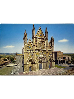 Orvieto – Façade de la cathédrale – CPSM couleur