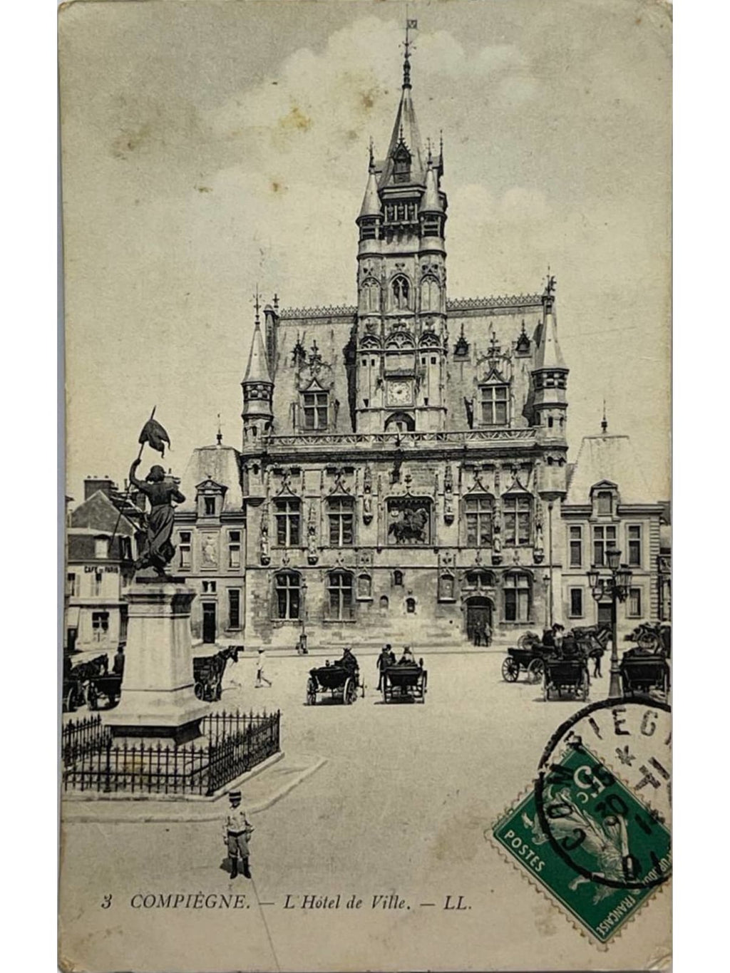 Recto de la carte postale