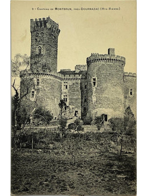 Dournazac – Château de Montbrun – Haute-Vienne – CPA ancienne n° 2