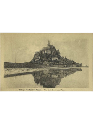 Le Mont-Saint-Michel (Manche) – Abbaye, vue générale – CPA