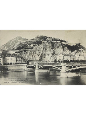 Grenoble – Pont de l'Esplanade et forts Rabot et de la Bastille – CPA n° 369