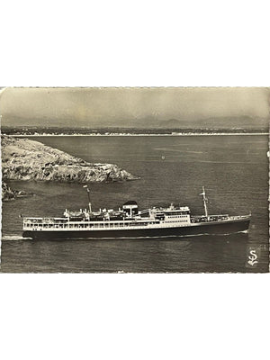 Port-Vendres – Le Président-de-Cazalet vers l'Afrique du Nord – CPSM 1956