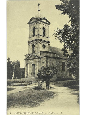 Saint-Jacut-de-la-Mer – L'Église – CPA ancienne LL n° 1
