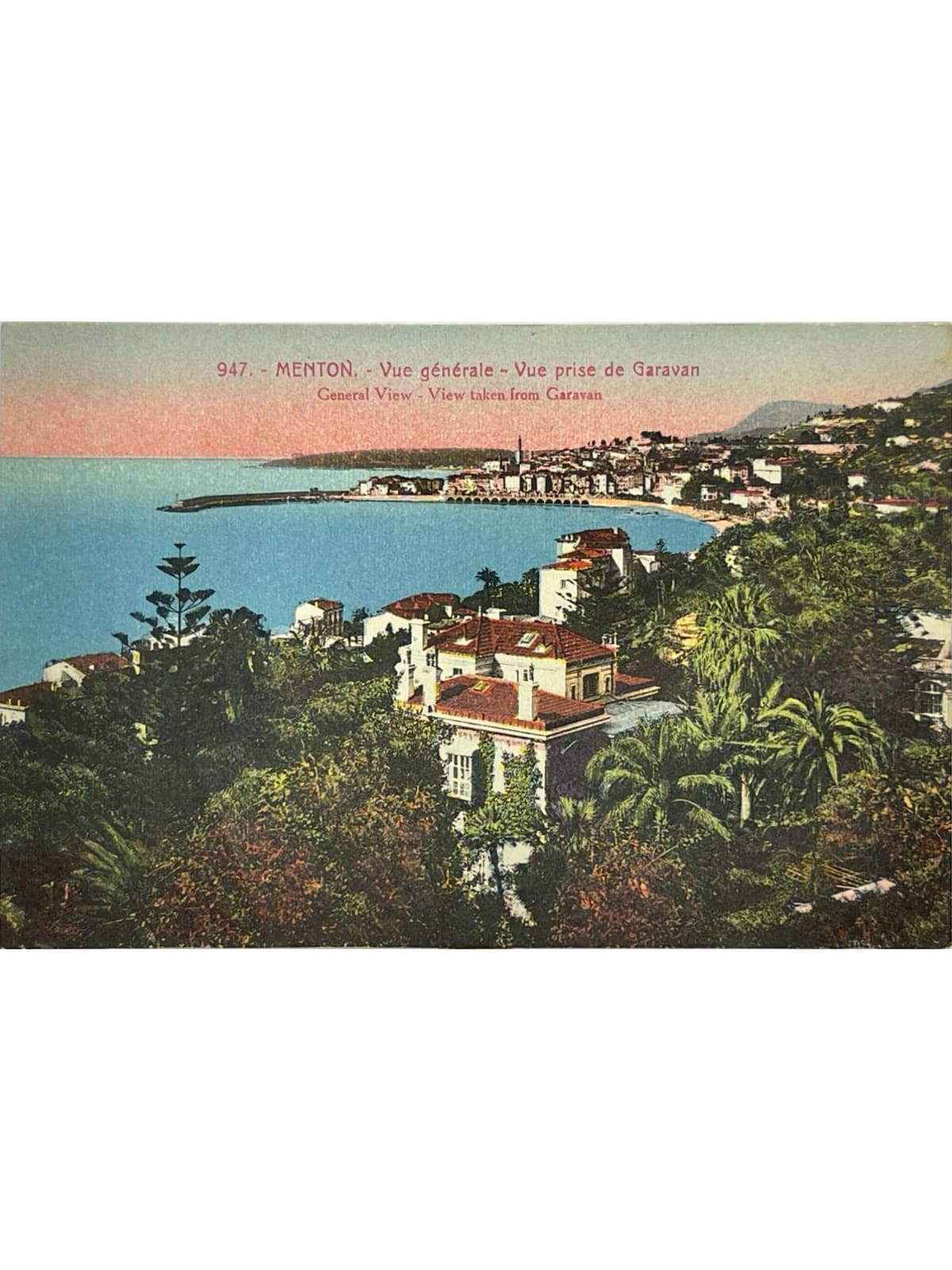 Recto de la carte postale