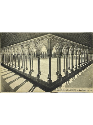 Le Mont-Saint-Michel – Cloître de l'abbaye – CPA LL, 1907