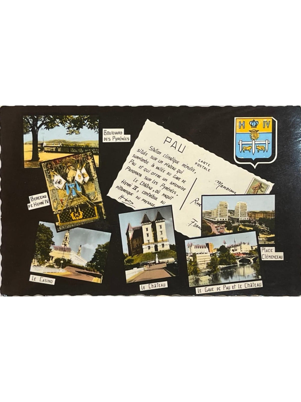 Recto de la carte postale