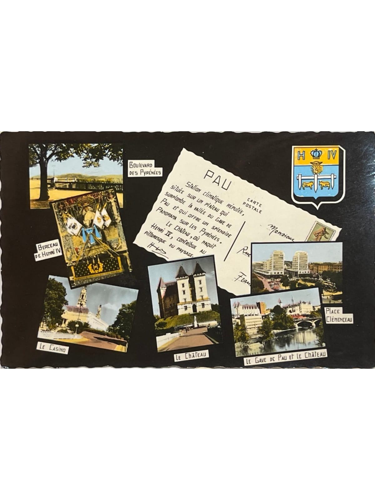 Recto de la carte postale
