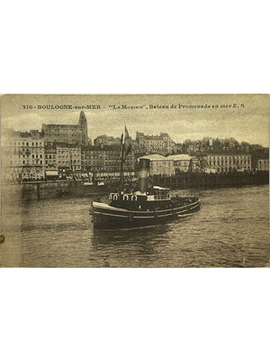 Boulogne-sur-Mer – La Morinie, bateau de promenade en mer – CPA n°210