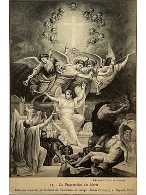 Carte postale – La Résurrection des Morts – Catéchisme en images n°17 – Bonne Presse Paris
