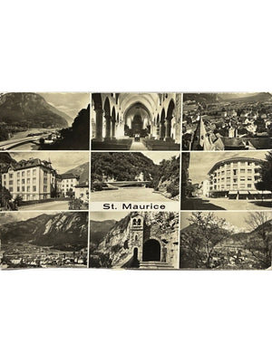 Carte postale – Saint-Maurice (Valais) – Carte multivues – 1961