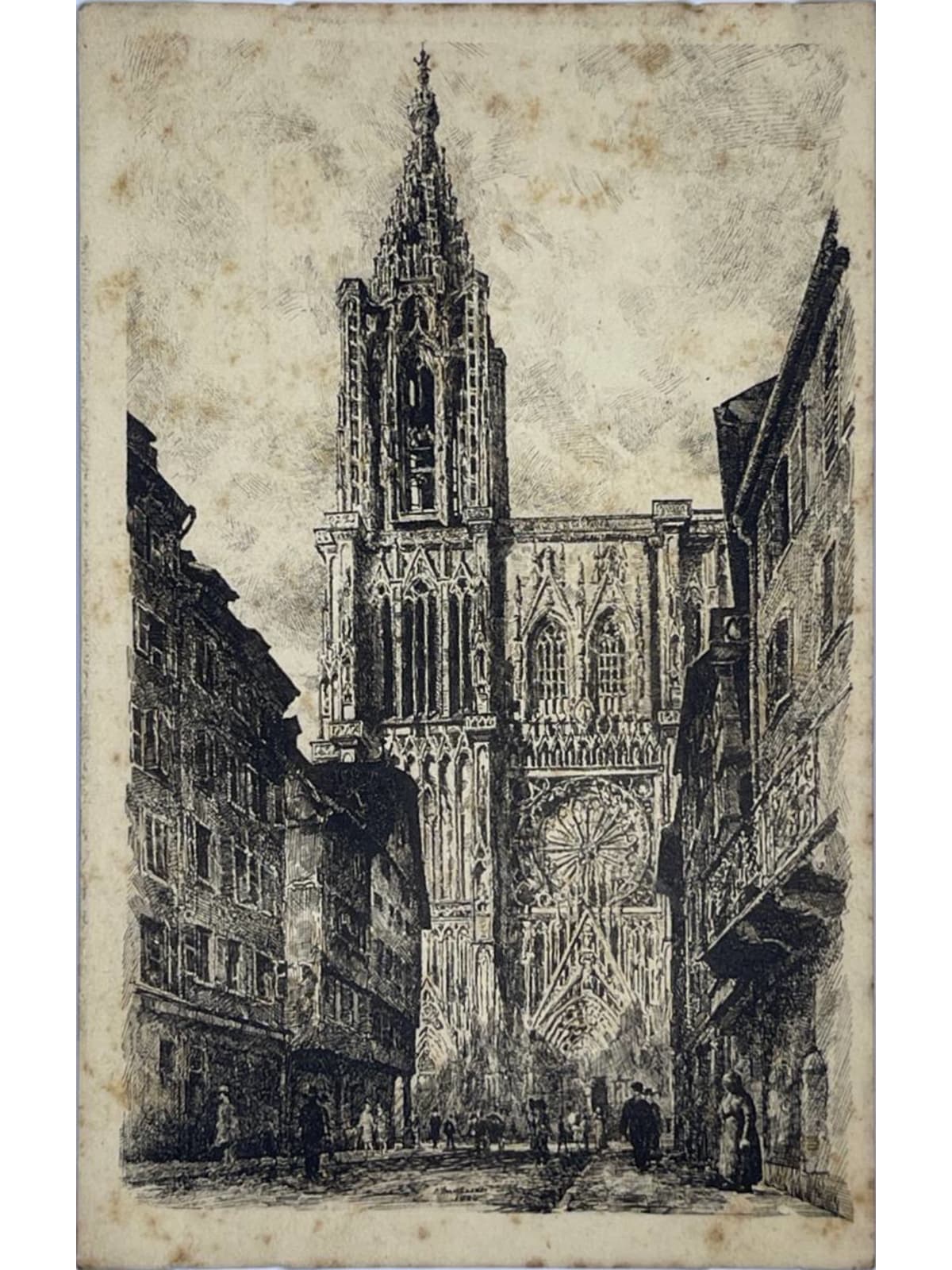 Recto de la carte postale