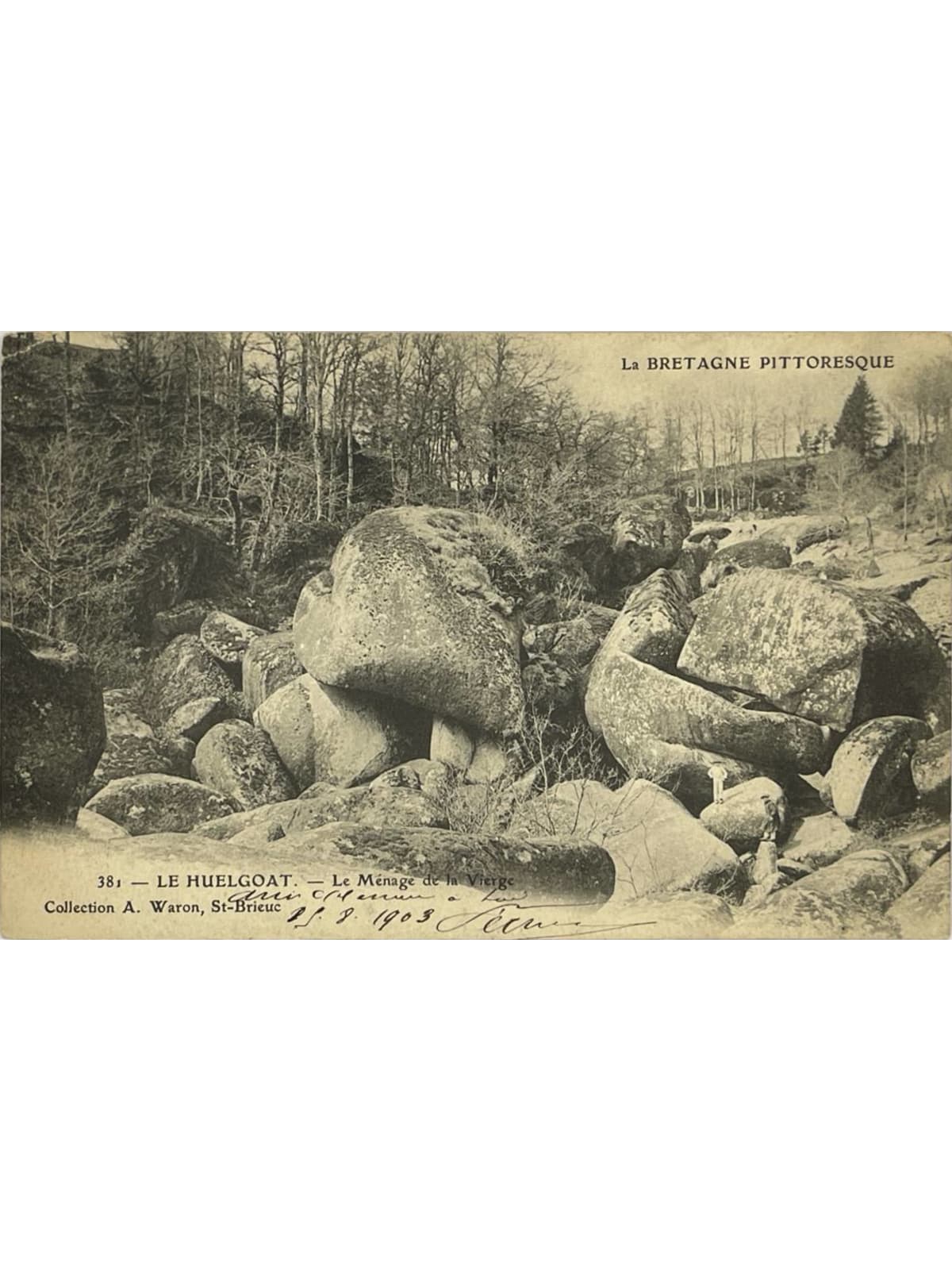 Recto de la carte postale