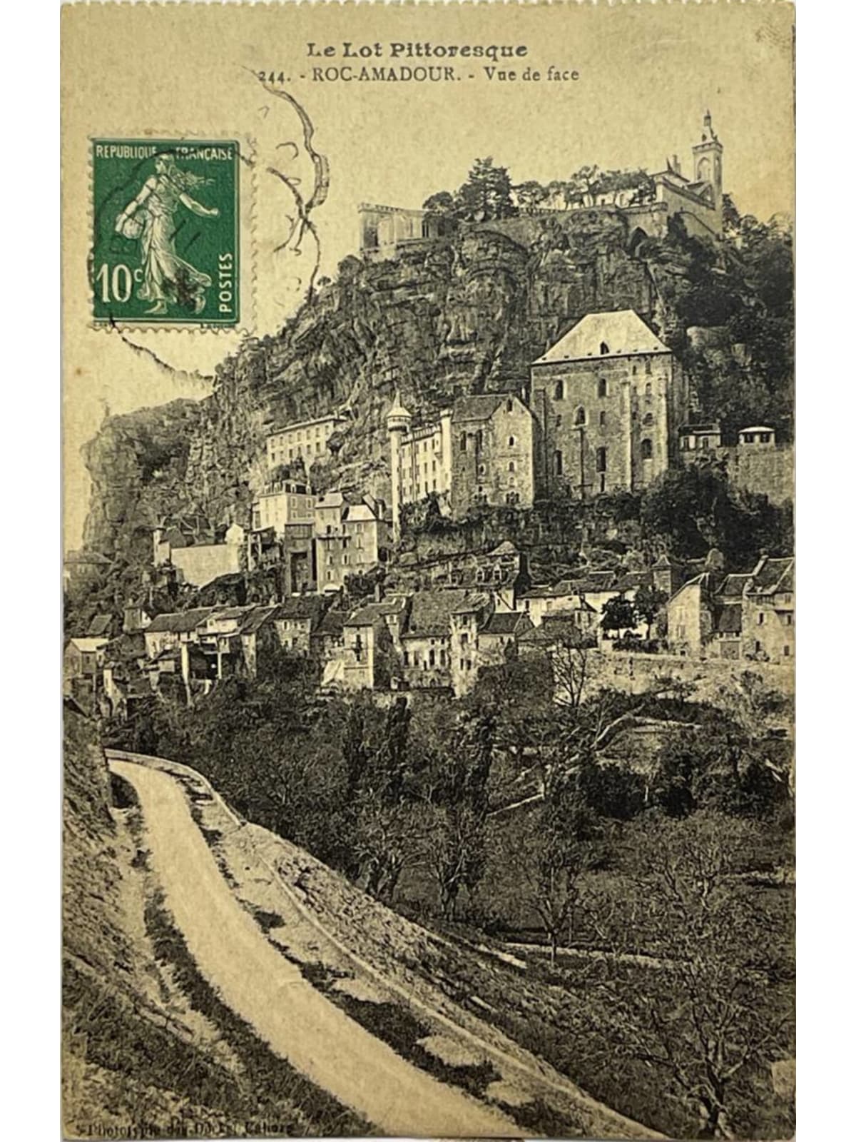 Recto de la carte postale
