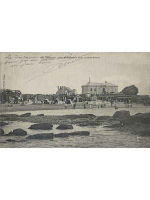 Roscoff – Vue générale de la plage de Roch-Kroum – CPA n° 710