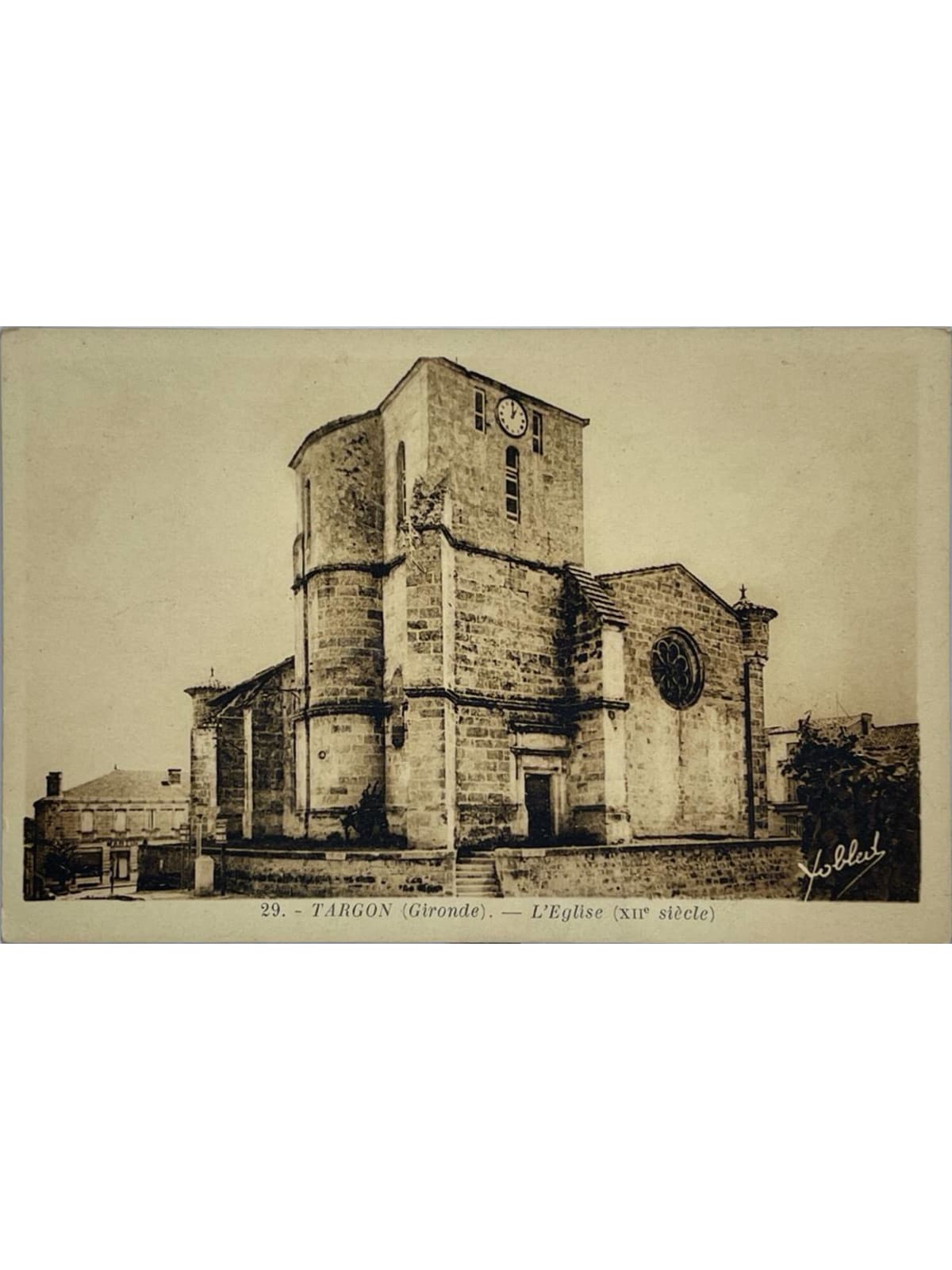 Recto de la carte postale