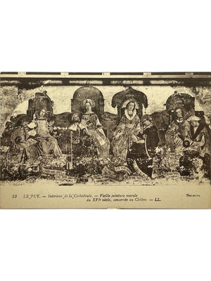 Le Puy-en-Velay – Cathédrale et peinture murale du XVe siècle au cloître – CPA n°52