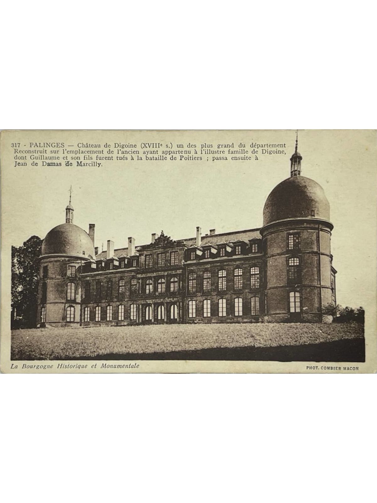 Recto de la carte postale