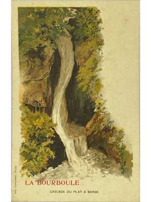 La Bourboule – Cascade du Plat à Barbe – Carte postale ancienne