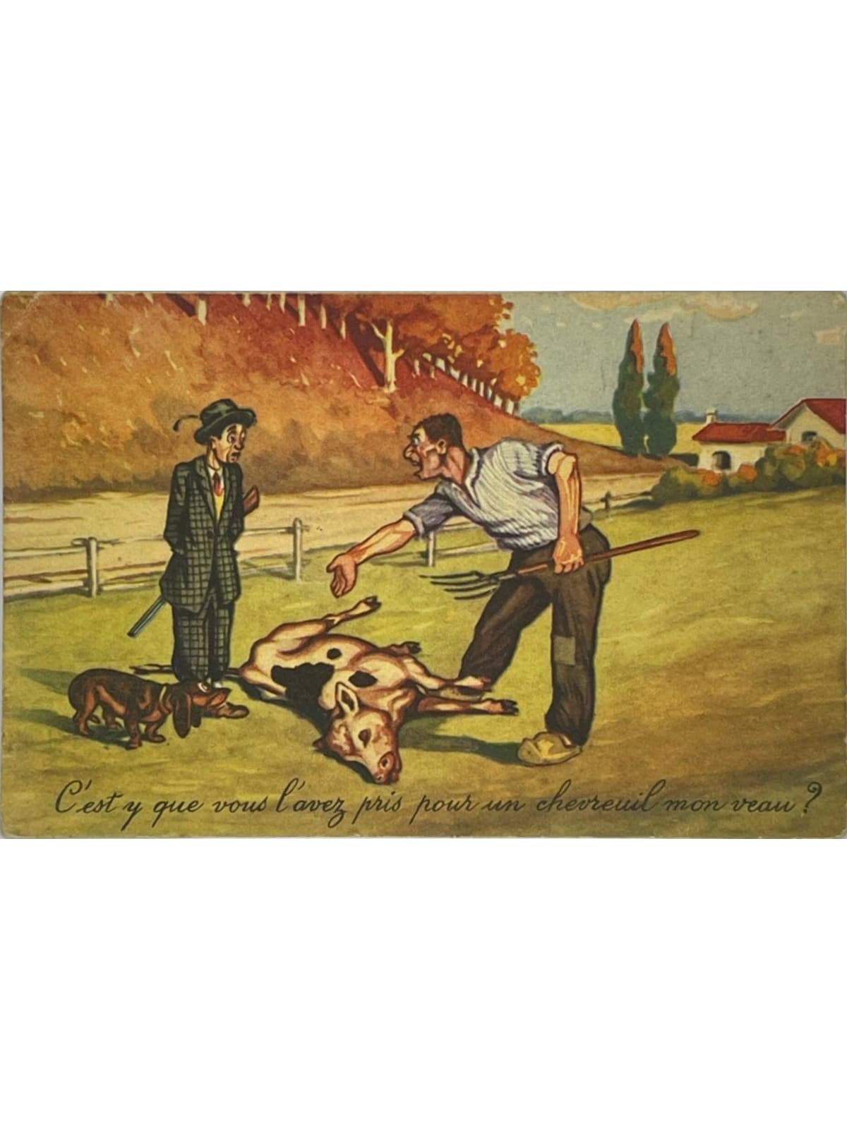 Recto de la carte postale