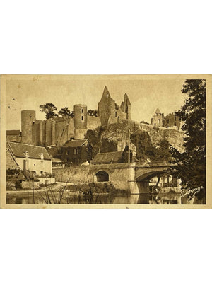 Angles-sur-l'Anglin – Château, pont et rivière – CPSM n°71