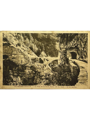 Les Grands Goulets – Pont de la Goule Noire – Drôme – CPA ancienne