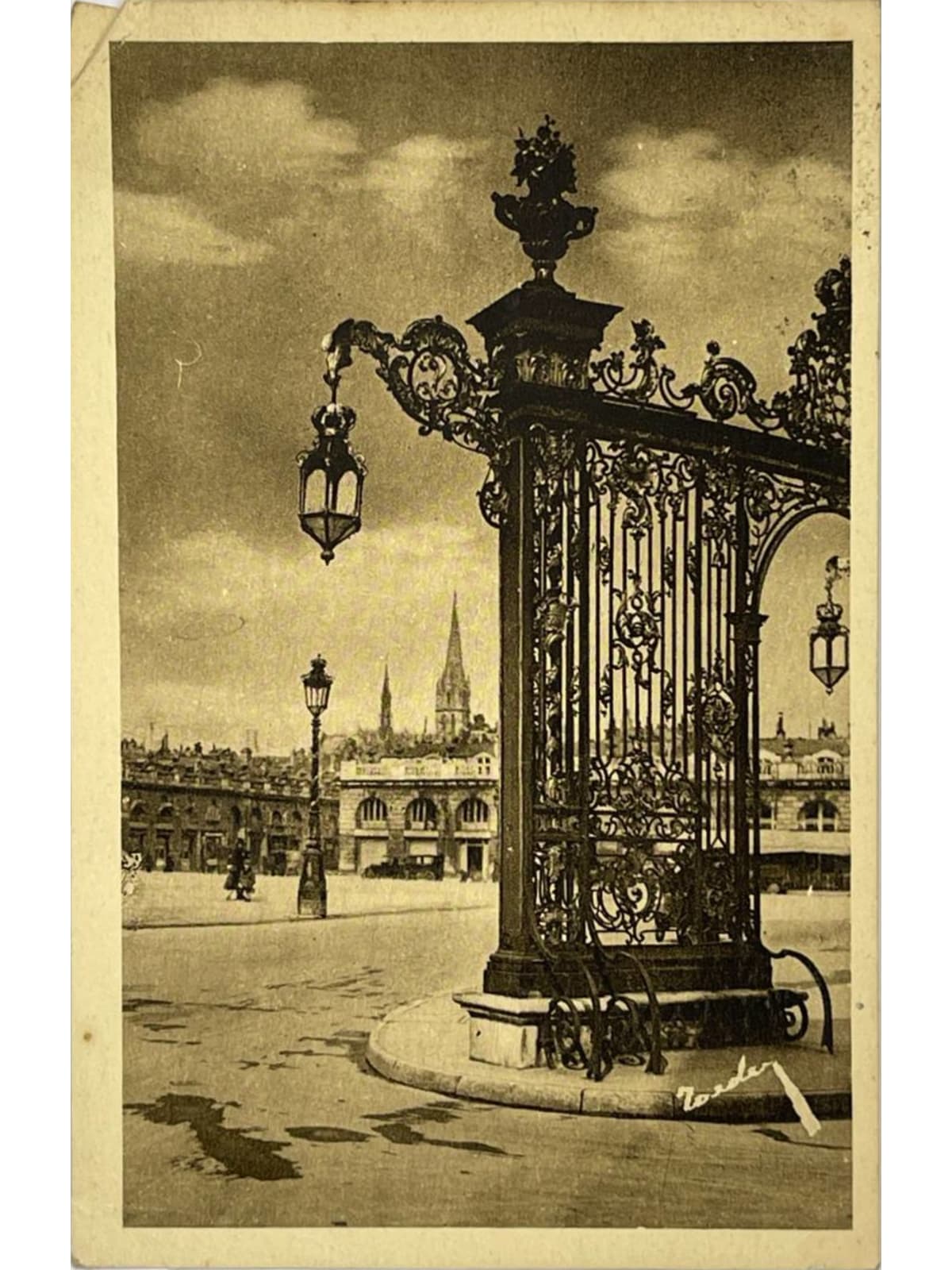 Recto de la carte postale