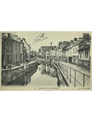Amiens – Rue des Majots et canal – CPA n° 32