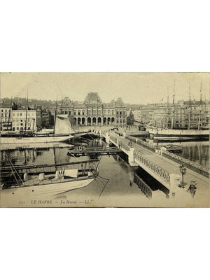 Le Havre – La Bourse et le port – CPA LL n°151