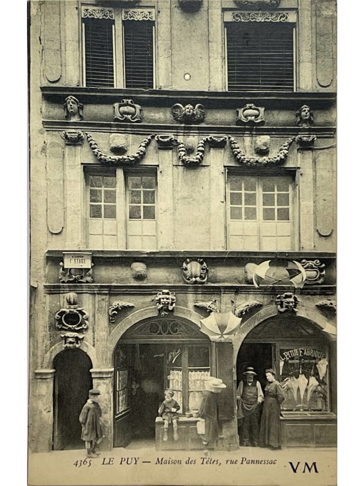 Recto de la carte postale